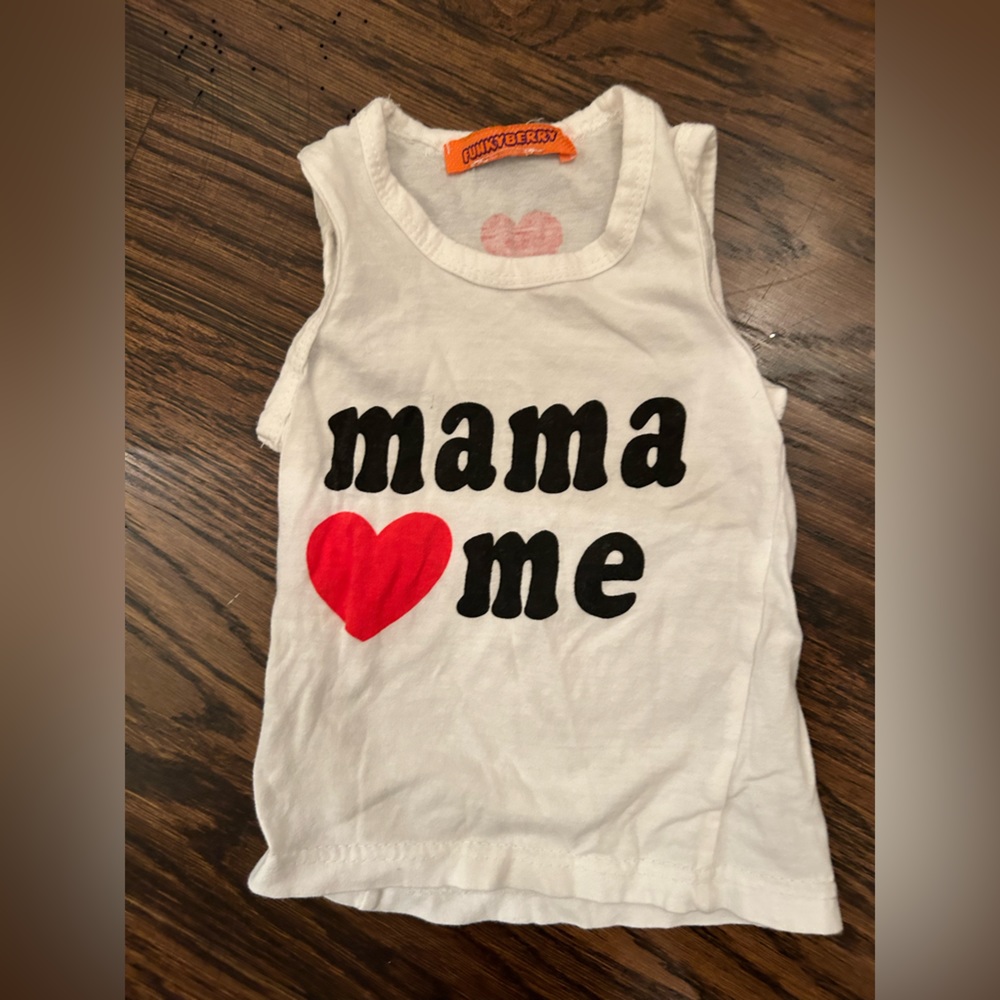 Funkyberry I love mama tank top 18 months